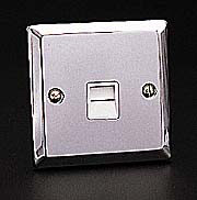 Master Telephone Socket - Chrome