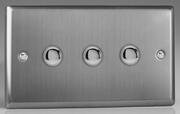 Varilight - Brushed Stainless Steel - 6A 1 Way Push to Make Momentary Switches product image 3