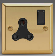 Victorian Brass - Round Pin Sockets with Black Inserts product image 3