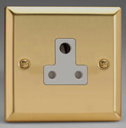 Victorian Brass - Round Pin Sockets with White Inserts product image 2