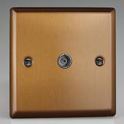 Bronze TV Coaxial Aerial Socket product image