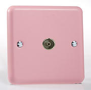 Rainbow Range TV Coaxial Socket - Rose Pink product image