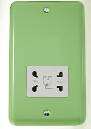 Rainbow Range Dual Voltage Shaver Socket 115/230v - Beryl Green product image