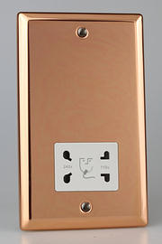 Brushed Copper - Dual Voltage Shaver Sockets 115/230v product image 2