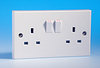 All Twin Switched Sockets - White product image