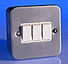 All 3 Gang Light Switches - Metalclad product image