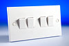 All 4 Gang Light Switches - White product image