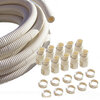 20mm Flexible Conduit Pack c/w 10 Glands - White