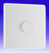 1 Gang 2 Way Push Smart Master Dimmer 150W LED - Nexus - White