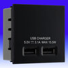 All USB Charging Data Euro Module - Black - Inserts product image