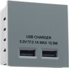 All USB Charging Data Euro Module - Grey - Inserts product image