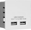 All USB Charging Data Euro Module - White - Inserts product image