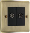 All TV and Satellite Sockets - Antique Brass product image