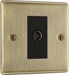 All TV and Satellite Sockets - Antique Brass product image