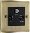 TV and Satellite Sockets - Triple TV/FM Aerial & Satellite Socket product image