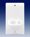 Single Electric Toothbrush Charger + Holder - Oblong - White