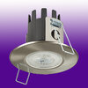 4.4w LED H2 LITE Fire Rated Downlight IP65 - 4000K - Brushed Steel