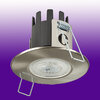 4.4W LED H2 Lite Fire Rated Downlight IP65 - 4000K - Brushed Steel