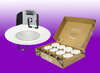 4.3W LED H2 Lite Fire Rated Downlight IP65 - 3000K - Matt White (8 Pack)