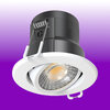 4/6W 3CCT LED H4 Lite CSP Fire Rated Adjustable Downlight IP65 - White