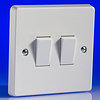 All 2 Gang  Intermediate Light Switches - White product image