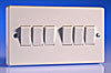 All 6 Gang Light Switches - White product image