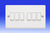 All 6 Gang Light Switches - White product image