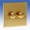 All 2 Gang Dimmers - Brass Edwardian product image