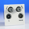 All Quadplex Data Euro Module - White - Inserts product image