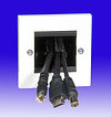 Product image for Brush Cable Entry/Exit Faceplates
