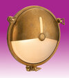 Nautic Eyelid Bulkhead - Brass with Frosted Glass - IP64 - ES