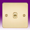 All 1 Gang  Intermediate Light Switches - Brass product image