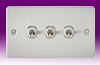 All 3 Gang Light Switches - Brushed Chrome product image