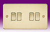 All 4 Gang Light Switches - Brushed Brass product image