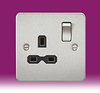 All Single Switched Sockets - Brushed Chrome product image