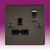 All Single Switched Sockets - Gun Metal product image