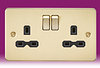 Product image for Brushed Brass/Black - Flat Plate