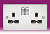 Product image for Chrome - Black - Flatplate