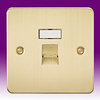 All 1 Gang RJ45 Data Sockets - Brushed Brass product image
