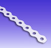 12mm x 10mtr - Perforated Banding - White with 5mm holes
