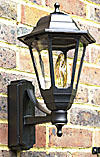 All Black Wall Lanterns - Lanterns with Photocell product image