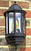 All Black Half Lanterns - Polycarbonate with Photocell product image