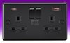 All Twin with USB Sockets - Black product image