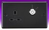 All Single Switched Sockets - Black product image
