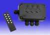 3 Gang Remote Controlled Switch Box - Black - IP66