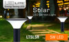 5w Round Solar Light c/w Remote Control