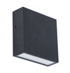 Gemini XF Square LED Wall Light - Black - IP54