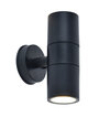 Coastal GU10 LED Up & Down Wall Light - Black - IP44