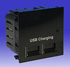 All USB Charging Data Euro Module - Black - Inserts product image