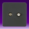 All Twin Aerial & Socket TV and Satellite Sockets - Anthracite product image